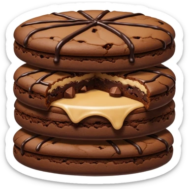 Brownie cookie sticker