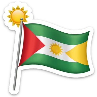 Kurdistan flag sticker