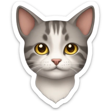 Gato feo son sticker