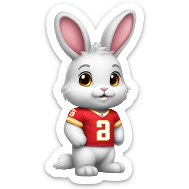 Kansas City chiefs bunny sticker