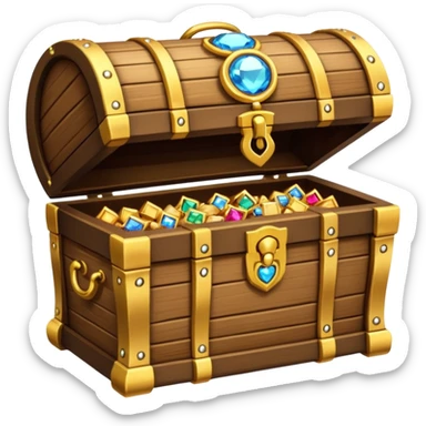 Treasure Chest Open sticker