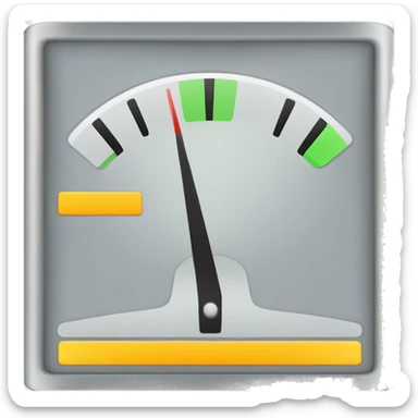 a fuel gauge indicator in 3 level, empty , half , full sticker