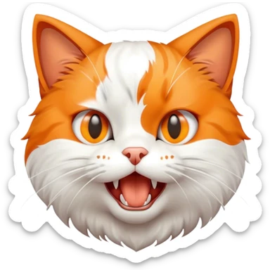 MEWING A CAT MEWING WHILE DOING THE MEME OIOIOIOI CAT sticker