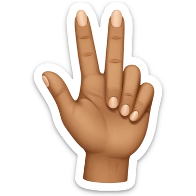 2 pointing fingers sticker