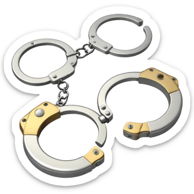 Released handcuffs sticker