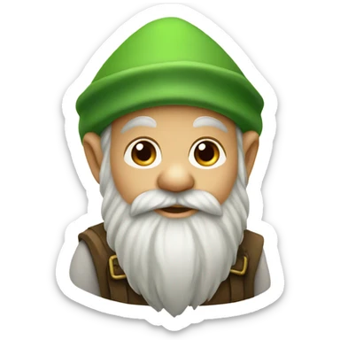 Green hat gnome sticker