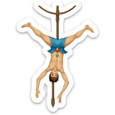 The hanged man Tarot Card sticker