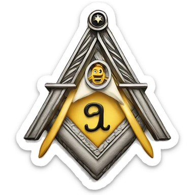 Freemason logo sticker