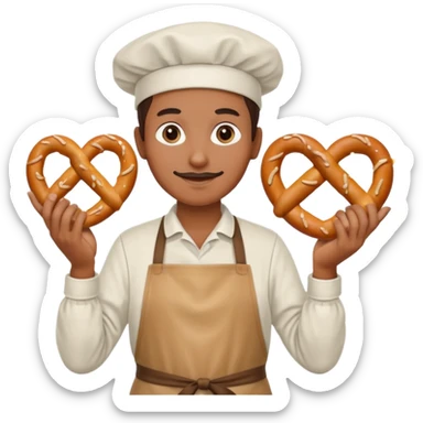 pretzel seller sticker
