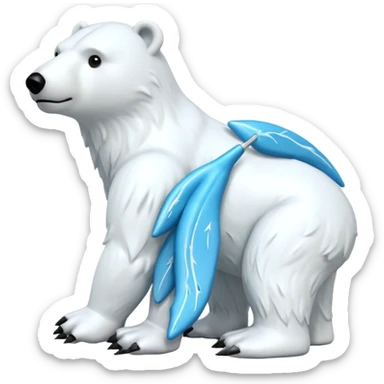 Articulated polar bear toy, realistic comet collection, 18 cm vinyl. Get ready for an expedition to the most powerful ice king. The polar bear from the realistic comet collection is ready for action!  sticker