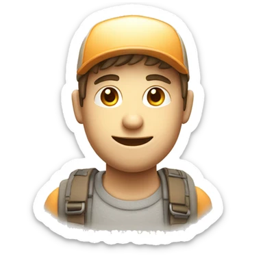 travelers beautiful interface illustrations of 3D character sticker