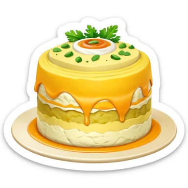 create an animated image of a causa, the food sticker