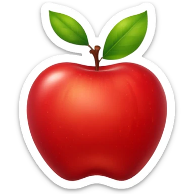 Emoji apple sticker