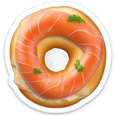 bagel with lox sticker