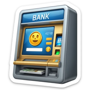 bank atm sticker