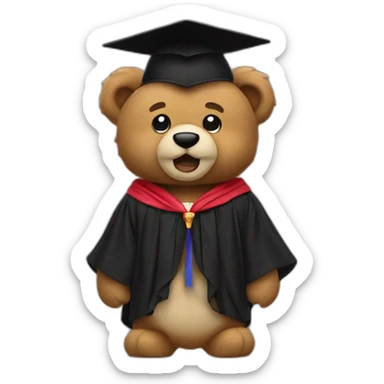 kanye west graduation bear sticker