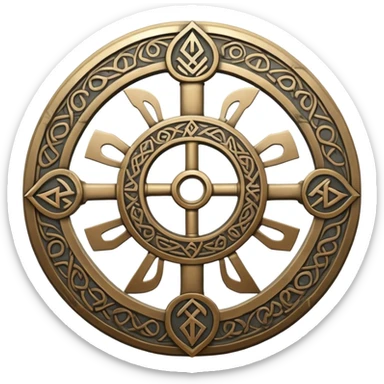 helm of awe runic symbol sticker