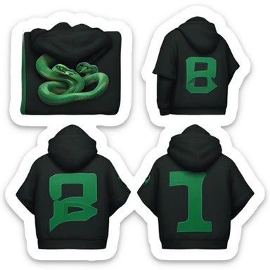 Slytherin hoodie  sticker