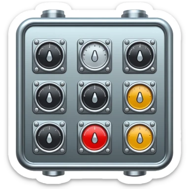 Generate realistic hydraulic control system for aircraft sticker