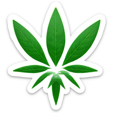 Star Trek emblem with weed sticker
