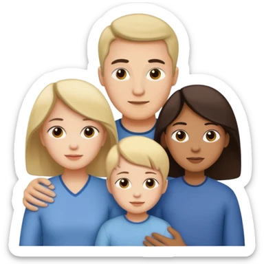 family emoji 3 people amwf sticker