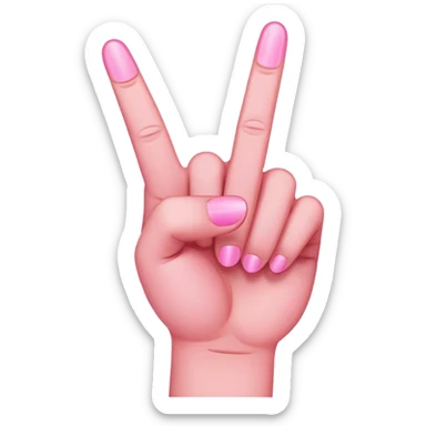 Create me a pink version of this 🖕 sticker