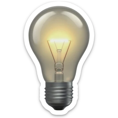 light bulb sticker