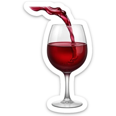 Red wine point sticker