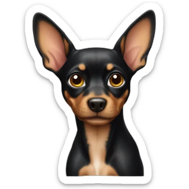 Pincher black sticker