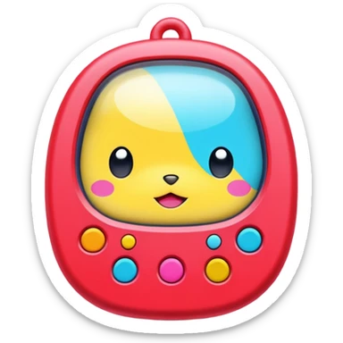 Tamagotchi from the Turning Red movie sticker