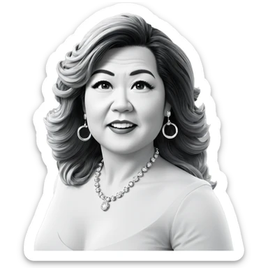 monochrome beauty with jewelry sticker