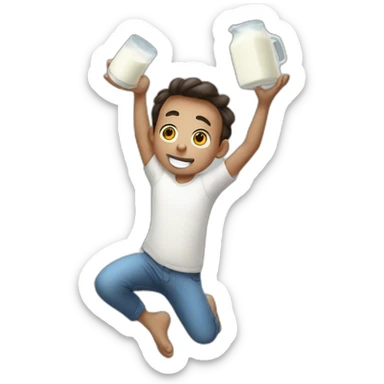 juggle the milk sticker