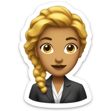 wall street woman boss sticker