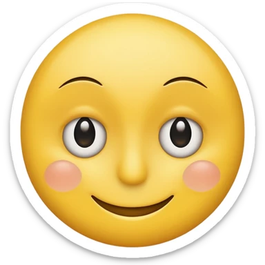 Smiley showing his eye thus expressing the typical French reaction “mon œil” if someone doesn’t believe something the other person said.  sticker