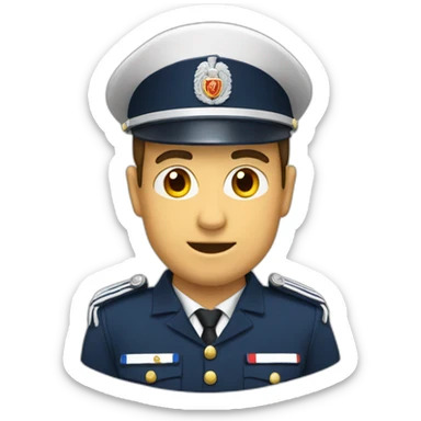 French gendarmerie male sticker