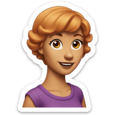 scooby doo daphne sticker