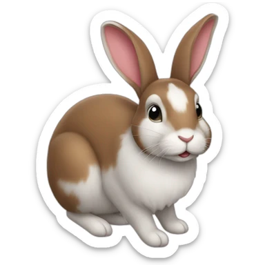 Rabit_wit_heart sticker