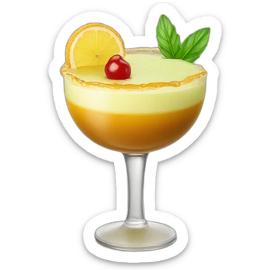 Margarita caramel custard sticker