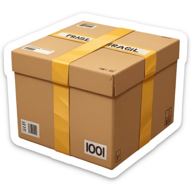 fragile box content sticker