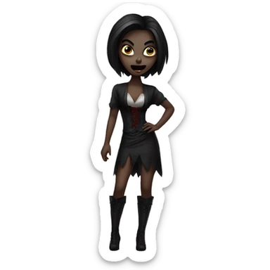Vamp girl  sticker