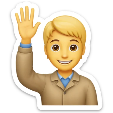 Saying hi but don’t wanna really say hi  sticker