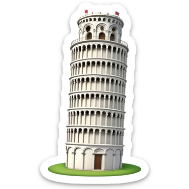 Leaning tower of Pisa emoji  sticker