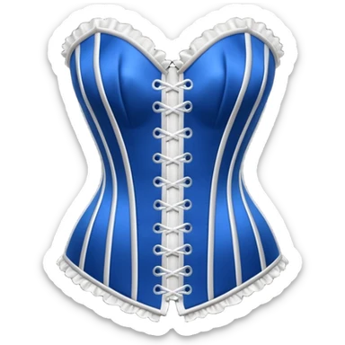 blue corset sticker