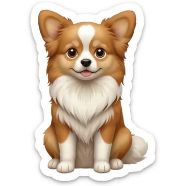 Papillion dog sticker