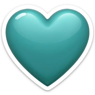 I need a teal Heart emoji  sticker