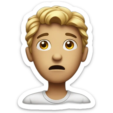 nervous person anxious sticker