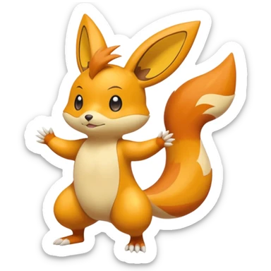 Buizel-Victini-Floatzel-Dedenne-fusion sticker