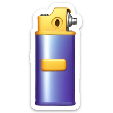 lighter with a waterpistol sticker