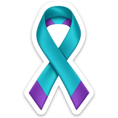 papillary thyroid cancer ribbon  sticker
