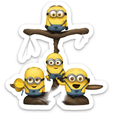 balance with minions sticker